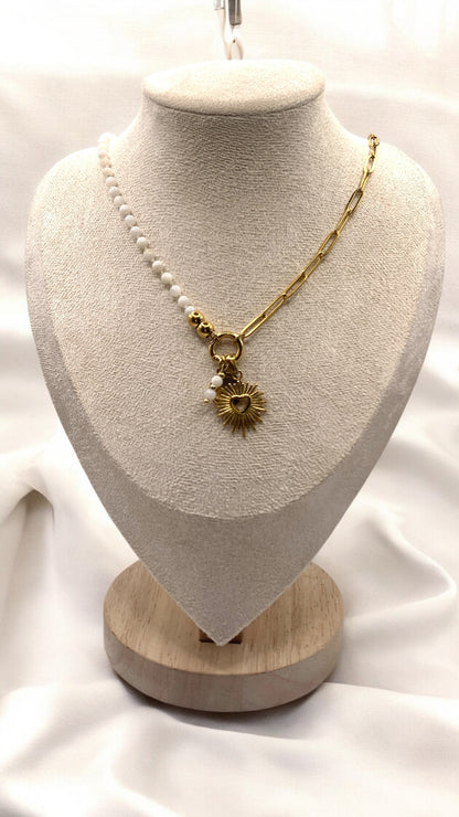 Kette White Heart AMM