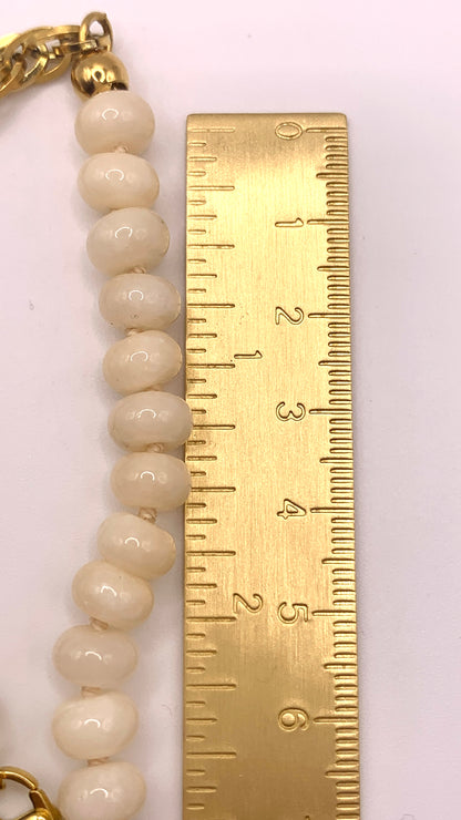 Armband Beige Safety Pin AMM