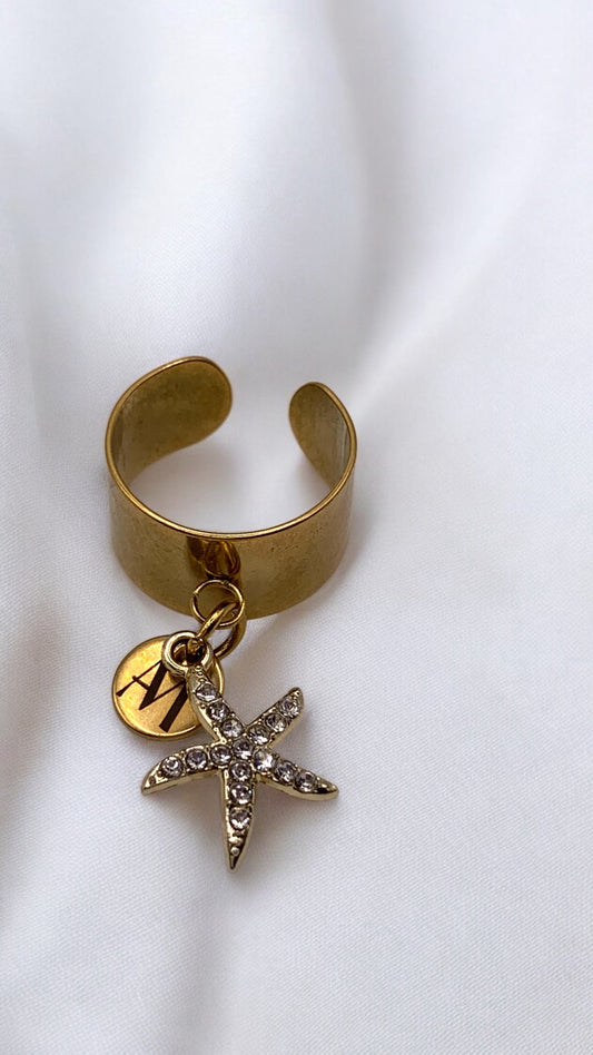 Ring Aquamarin Starfish AMM