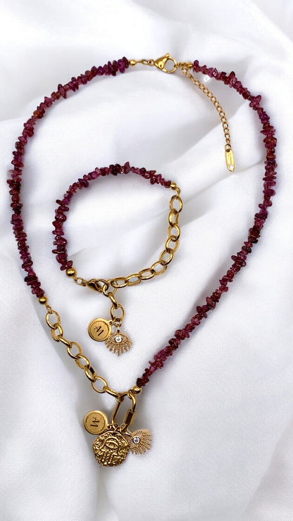 Armband Pretty Granat Splitter AMM