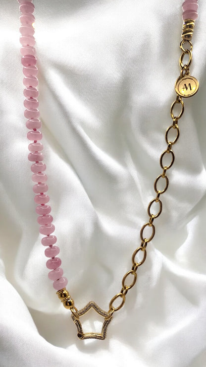Kette Pink Jade Star AMM