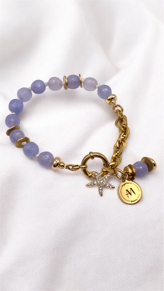 Armband Aquamarin Starfish AMM