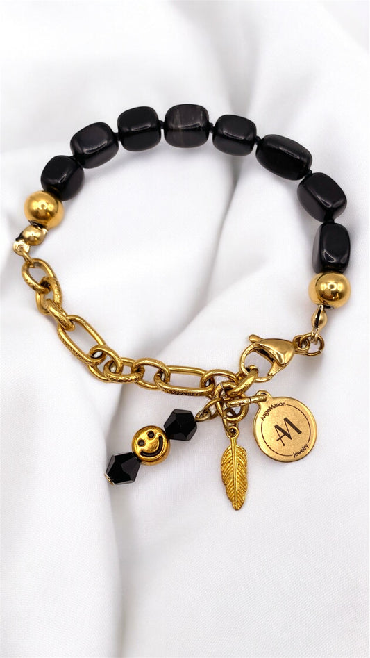Armband Black Feather AMM