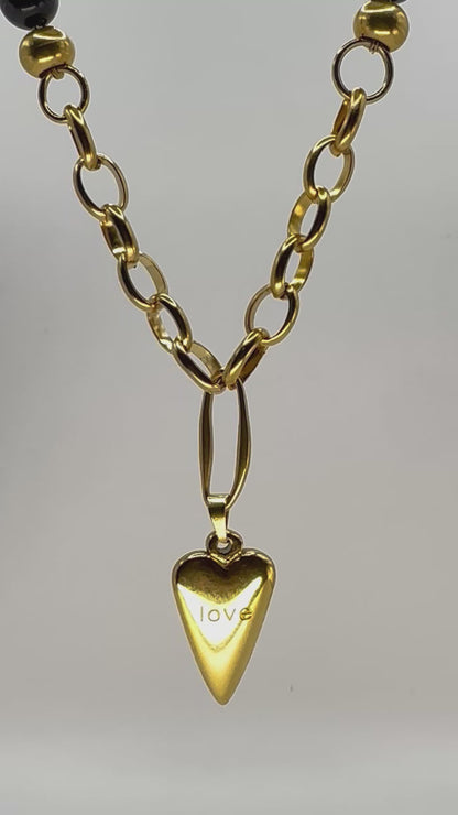 Kette Black Turmalin AMA